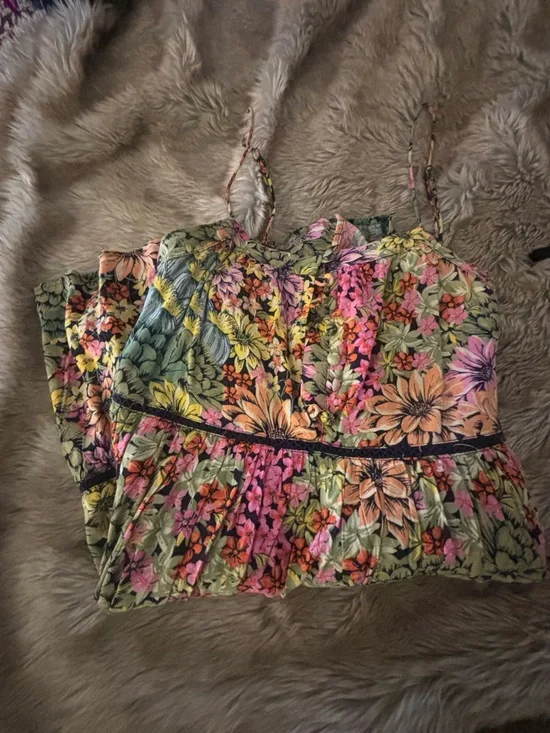 Urban Outfitters Pink, Yellow, Green Floral Sundress - Picture 6 of 6